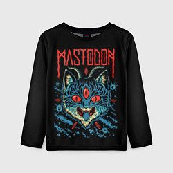 Детский лонгслив Mastodon: Demonic Cat