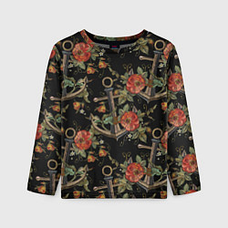 Детский лонгслив Якоря с маком