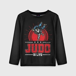 Детский лонгслив Judo is life