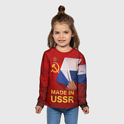 Лонгслив детский MADE IN USSR, цвет: 3D-принт — фото 2
