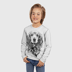 Лонгслив детский Кокер спаниель, цвет: 3D-принт — фото 2