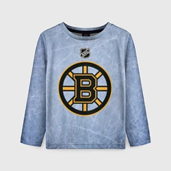 Лонгслив детский Boston Bruins: Hot Ice, цвет: 3D-принт