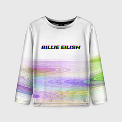 Детский лонгслив BILLIE EILISH: White Glitch