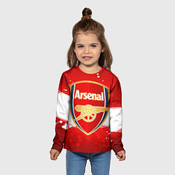 Лонгслив детский Arsenal, цвет: 3D-принт — фото 2