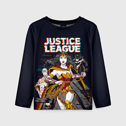 Детский лонгслив Justice League