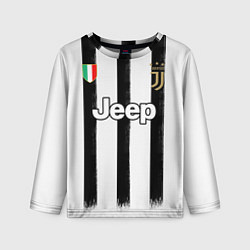Лонгслив детский Juventus home 20-21, цвет: 3D-принт