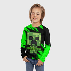 Лонгслив детский MINECRAFT CREEPER, цвет: 3D-принт — фото 2
