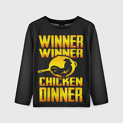 Лонгслив детский Winner Chicken Dinner, цвет: 3D-принт