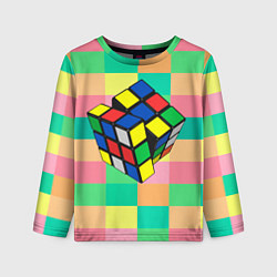 Лонгслив детский Кубик Рубика, цвет: 3D-принт