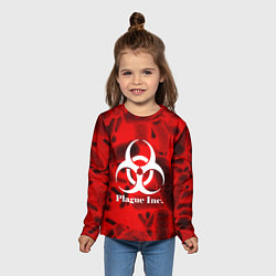 Лонгслив детский PLAGUE INC, цвет: 3D-принт — фото 2
