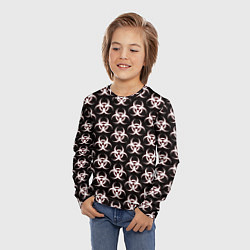 Лонгслив детский Plague inc Biohazard, цвет: 3D-принт — фото 2