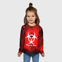 Лонгслив детский PLAGUE INC, цвет: 3D-принт — фото 2