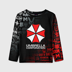 Лонгслив детский RESIDENT EVIL UMBRELLA CORP, цвет: 3D-принт