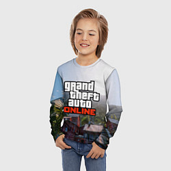 Лонгслив детский GTA Online, цвет: 3D-принт — фото 2