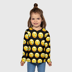 Лонгслив детский New Emoji, цвет: 3D-принт — фото 2