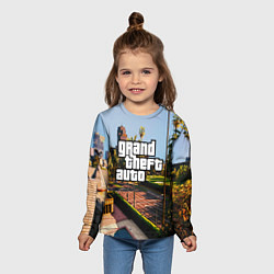 Лонгслив детский Grand Theft Auto, цвет: 3D-принт — фото 2