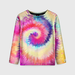 Детский лонгслив Tie Dye vortex