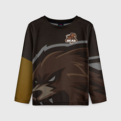 Лонгслив детский Форма Bear, цвет: 3D-принт
