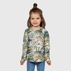 Лонгслив детский Live laugh love, цвет: 3D-принт — фото 2