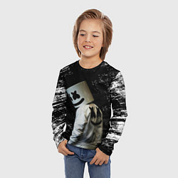 Лонгслив детский Marshmello, цвет: 3D-принт — фото 2