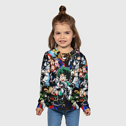 Лонгслив детский Моя геройская академия, цвет: 3D-принт — фото 2