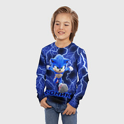 Лонгслив детский SONIC, цвет: 3D-принт — фото 2
