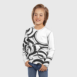 Лонгслив детский Узоры, цвет: 3D-принт — фото 2
