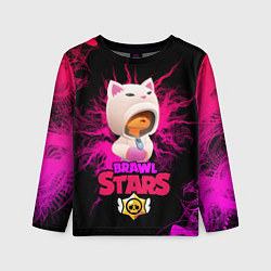 Лонгслив детский LEON CAT BRAWL STARS, цвет: 3D-принт