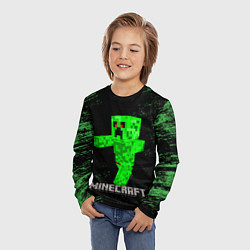 Лонгслив детский MINECRAFT CREEPER, цвет: 3D-принт — фото 2