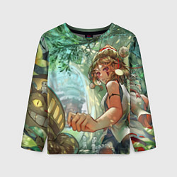 Лонгслив детский Гибли, цвет: 3D-принт