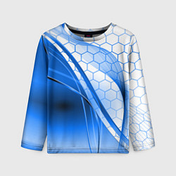 Детский лонгслив ABSTRACT BLUE
