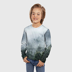 Лонгслив детский Туманный лес, цвет: 3D-принт — фото 2