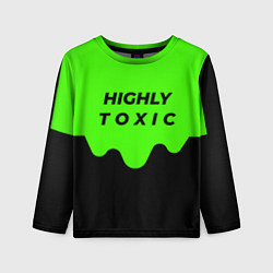 Детский лонгслив HIGHLY toxic 0 2