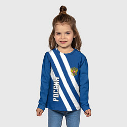 Лонгслив детский RUSSIA SPORT, цвет: 3D-принт — фото 2