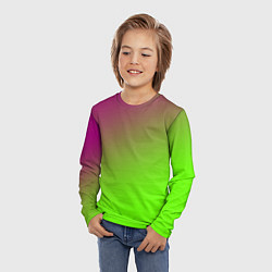 Лонгслив детский Кислотная, цвет: 3D-принт — фото 2