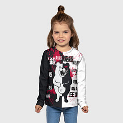 Лонгслив детский Monokuma, цвет: 3D-принт — фото 2