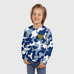 Лонгслив детский RUSSIA РОССИЯ, цвет: 3D-принт — фото 2
