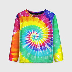 Лонгслив детский TIE-DYE СТЕНА, цвет: 3D-принт