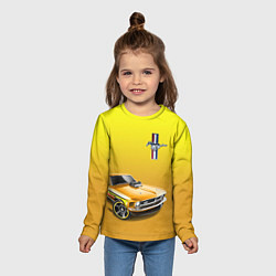 Лонгслив детский Ford mustang - motorsport, цвет: 3D-принт — фото 2