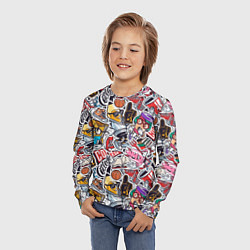 Лонгслив детский MIX, цвет: 3D-принт — фото 2