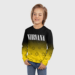 Лонгслив детский NIRVANA НИРВАНА, цвет: 3D-принт — фото 2