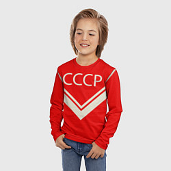 Лонгслив детский СССР хоккейная форма, цвет: 3D-принт — фото 2