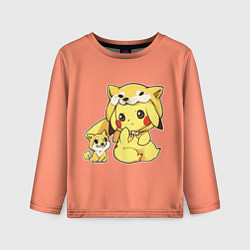 Лонгслив детский Pikachu Pika Pika, цвет: 3D-принт