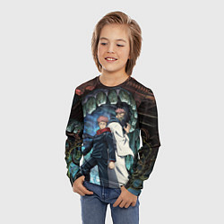 Лонгслив детский Jujutsu Kaisen Sukuna подземелье, цвет: 3D-принт — фото 2