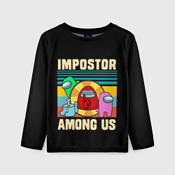 Детский лонгслив Among Us IMPOSTOR