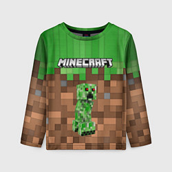 Детский лонгслив MineCraft Крипер