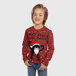 Лонгслив детский Новогодний ЪУЪ, цвет: 3D-принт — фото 2