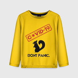 Детский лонгслив Dont Panic covid-19