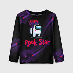 Детский лонгслив Among Us Rock Star