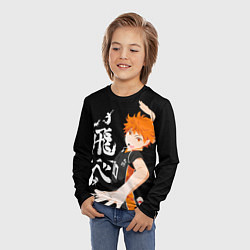 Лонгслив детский ВОЛЕЙБОЛ!! HAIKYUU!!, цвет: 3D-принт — фото 2